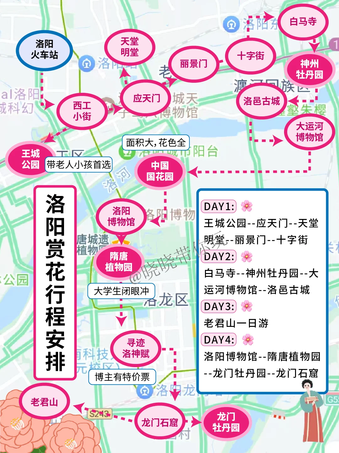 洛阳赏花行程安排，不看巨亏❗❗