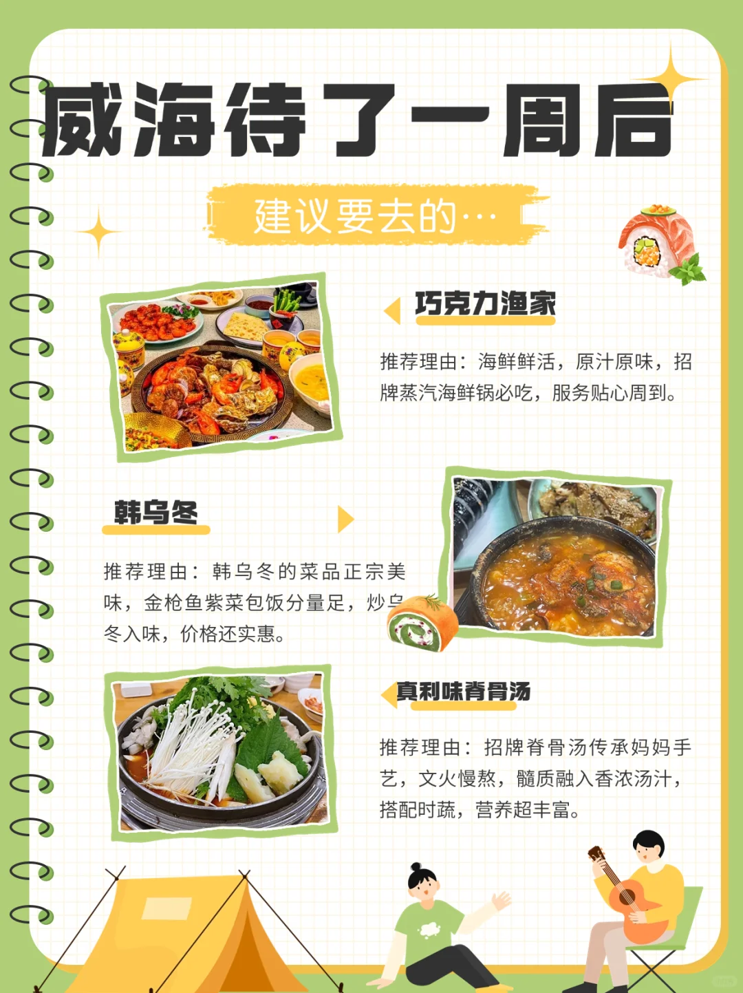 🙋🏻♀️威海待了一周后,建议要去的…