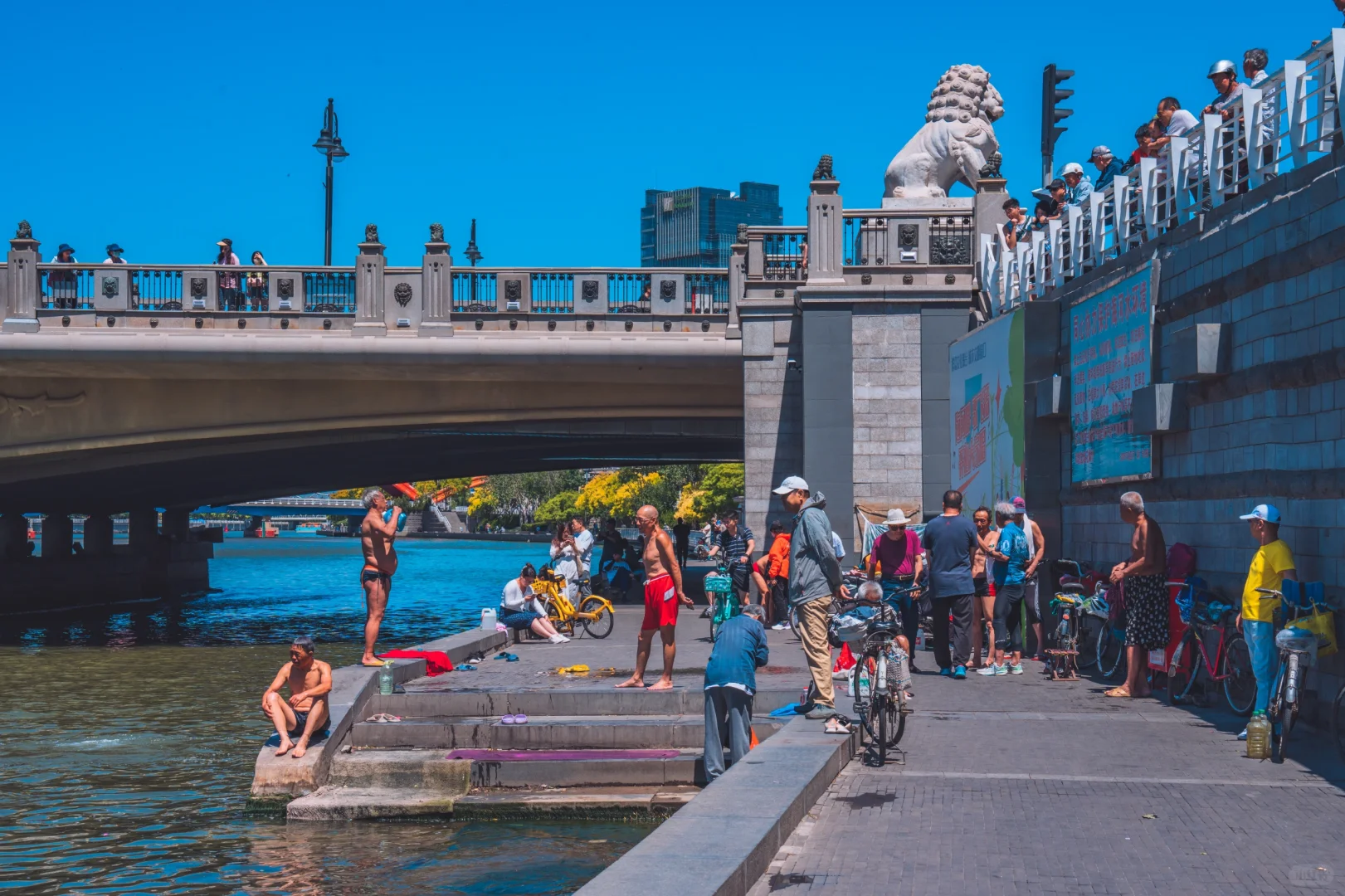 先出发再说｜天津8A景区：来狮子林桥看跳水
