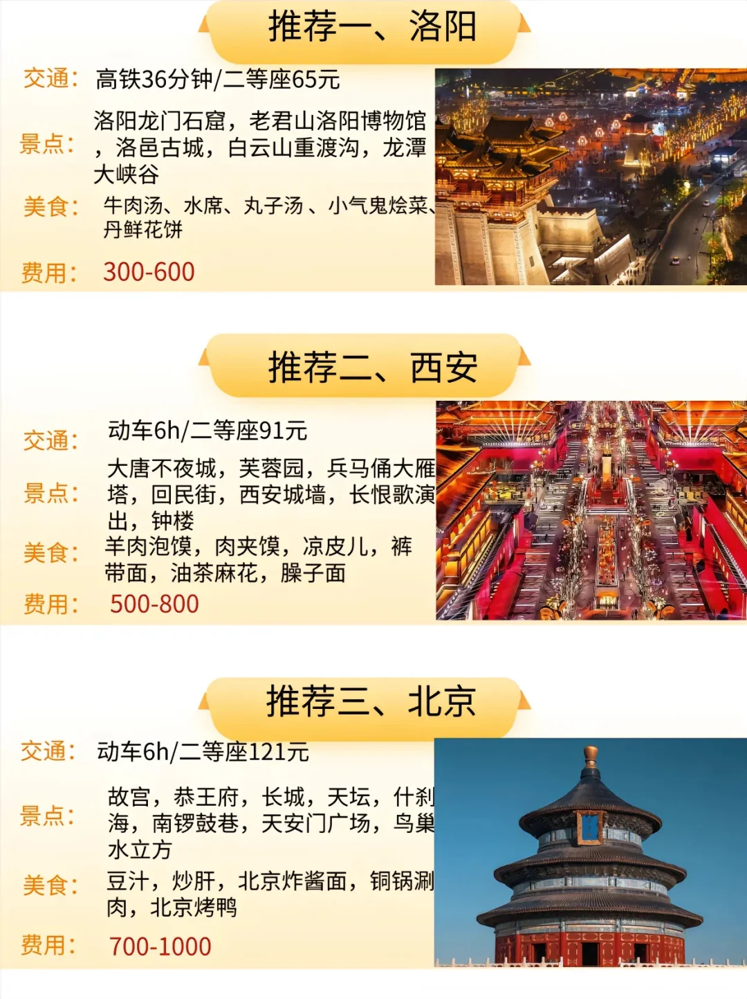 郑州出发❗️适合穷游的九大城市❗️❗️❗️