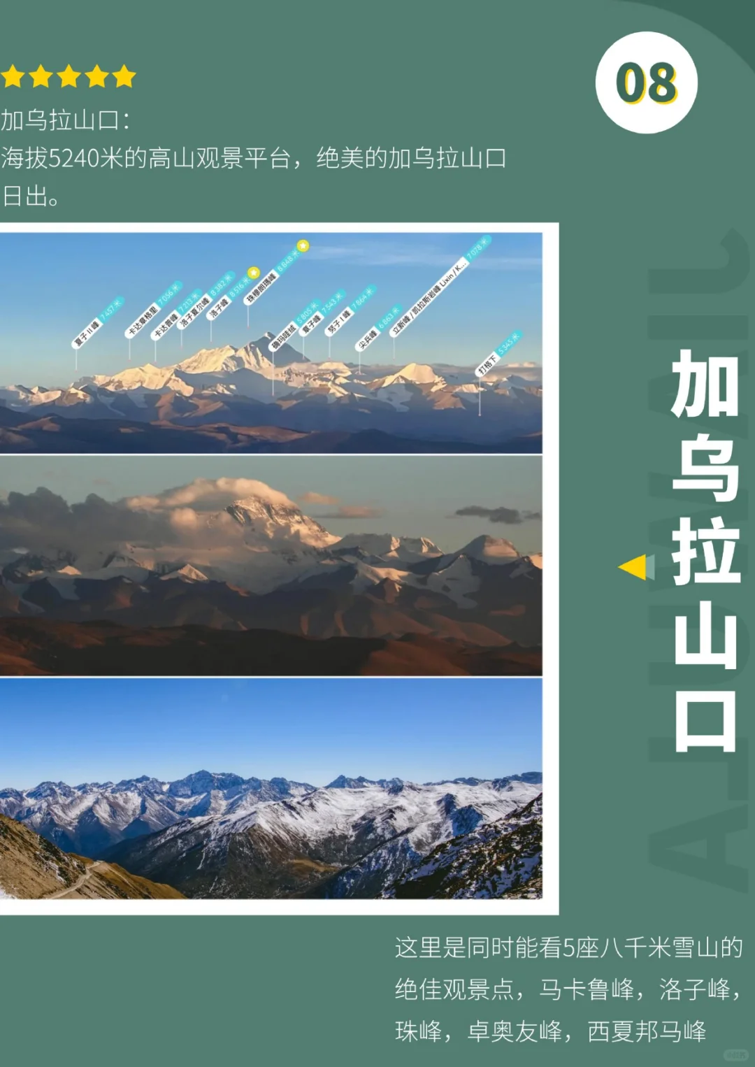 西藏景点攻略：珠峰大本营、羊湖、满拉水