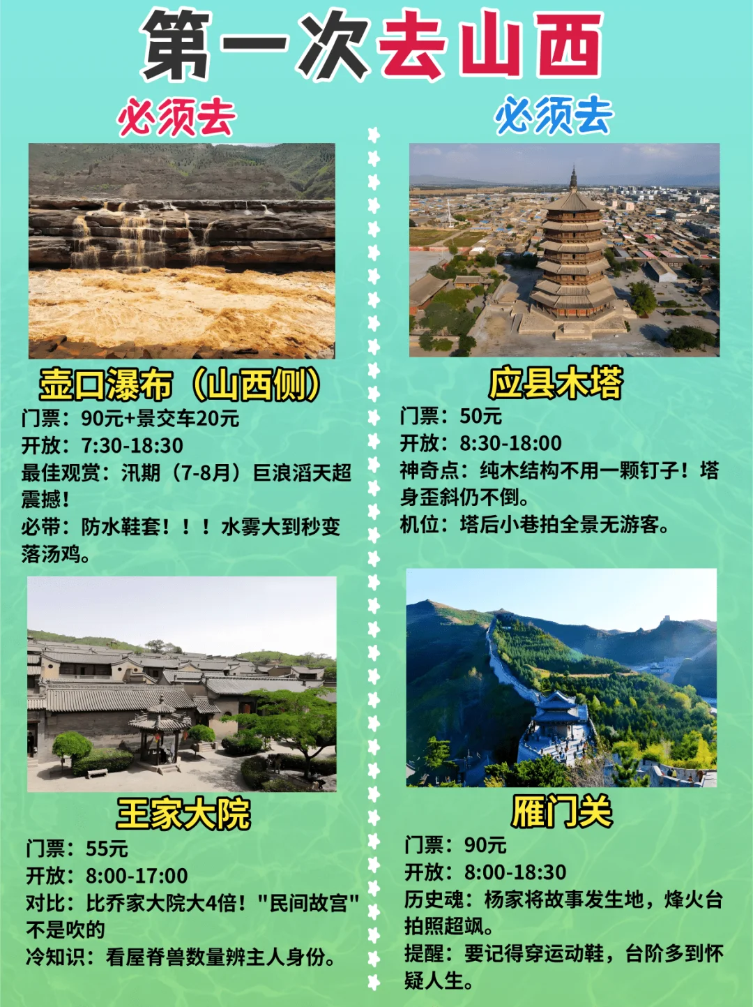 4～5月去山西旅游的姐妹👭要注意啦！