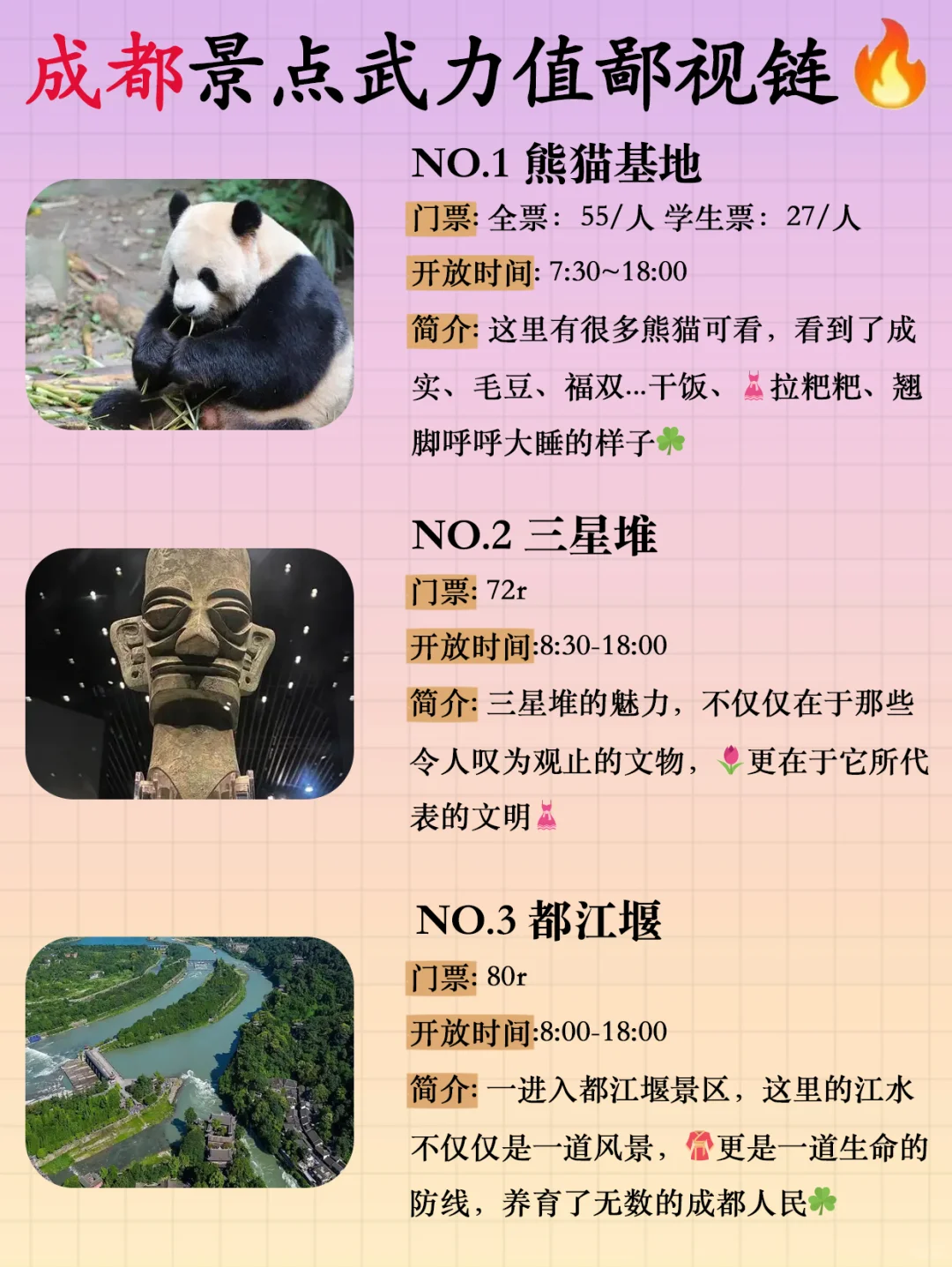 成都景点武力值鄙视链！！chao详细