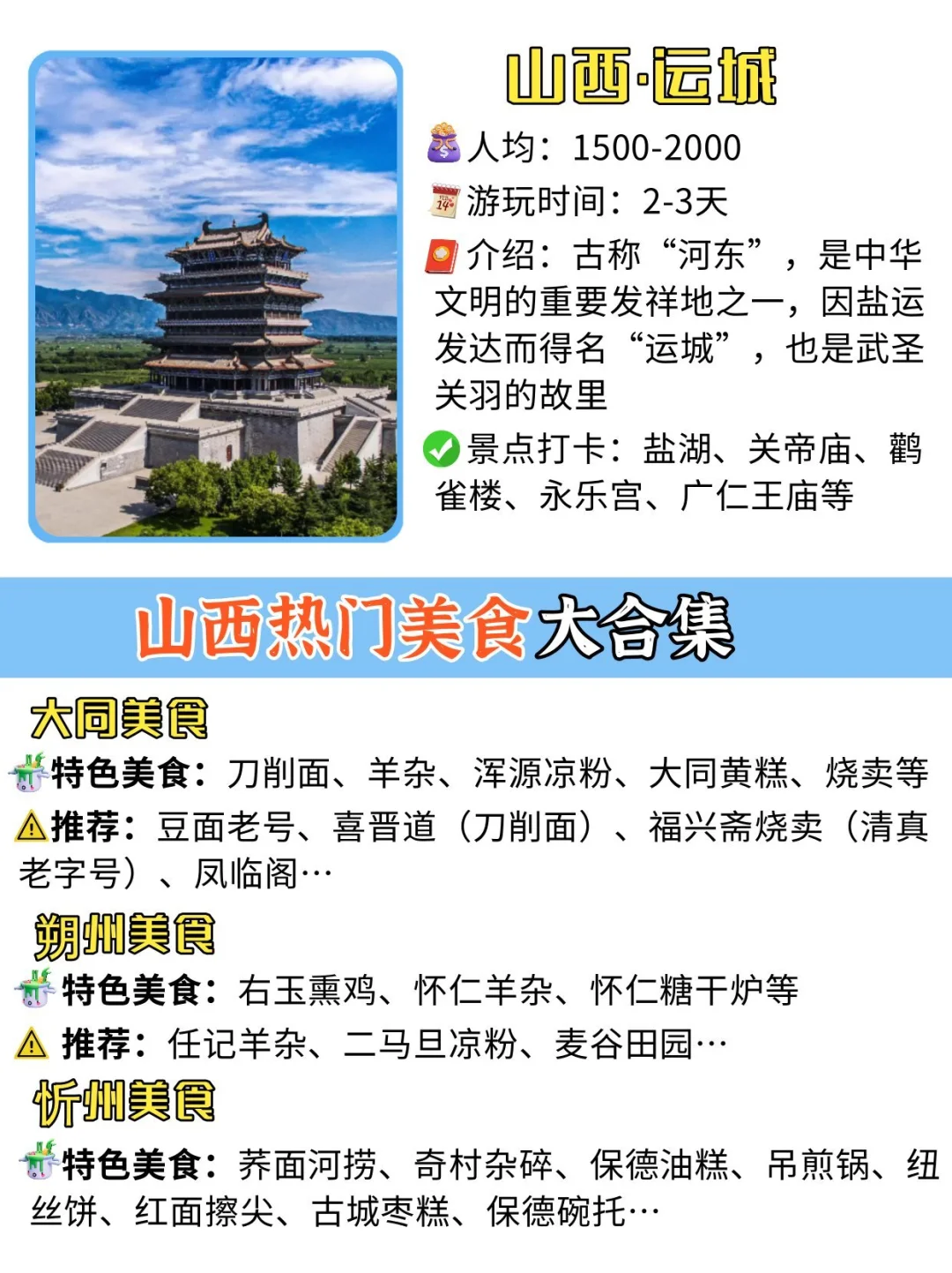 谁说山西没有旅游景点的🏯吃喝玩乐全指南
