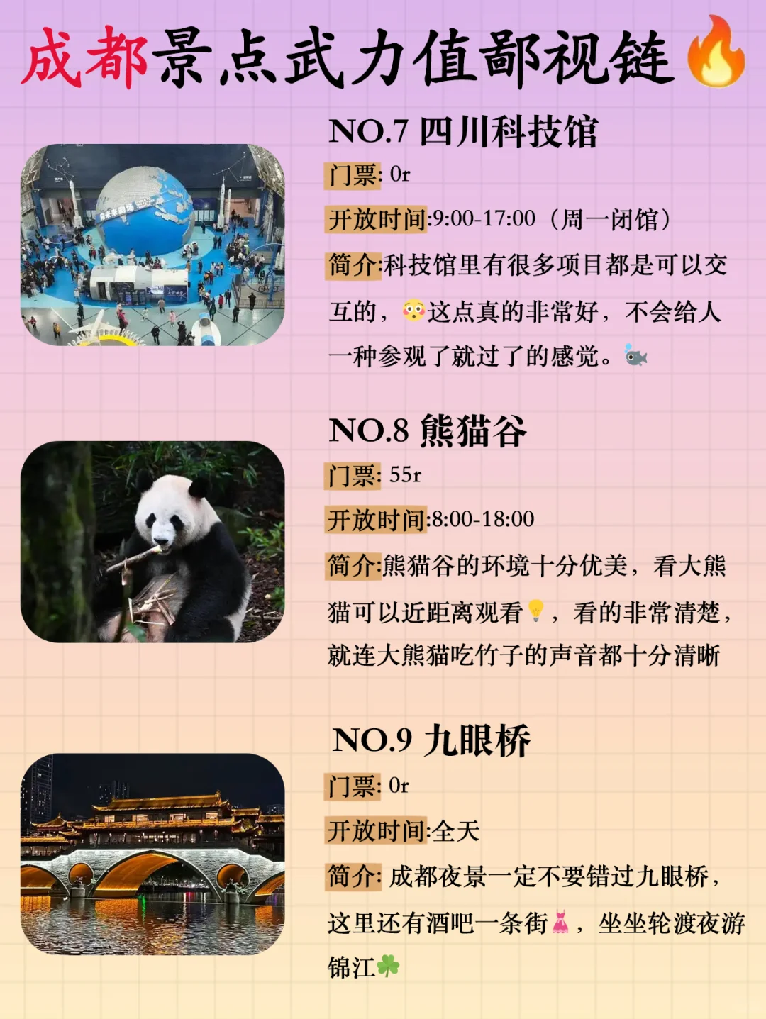 成都景点武力值鄙视链！！chao详细