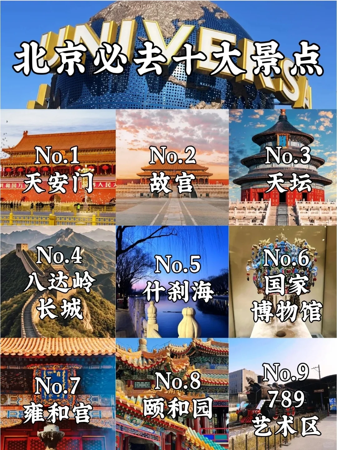 北京必去的十大景点❗️新手必看😘