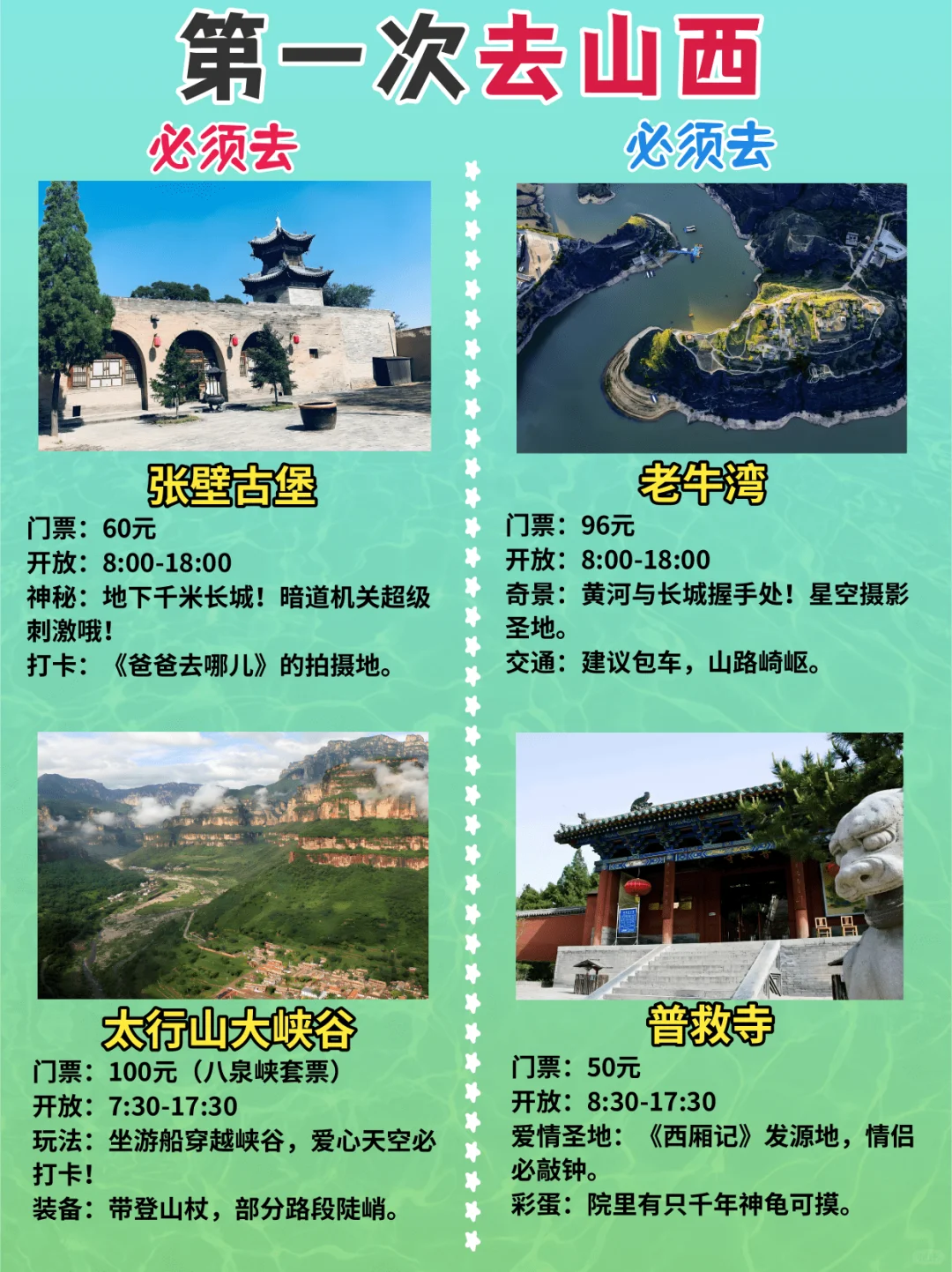 4～5月去山西旅游的姐妹👭要注意啦！