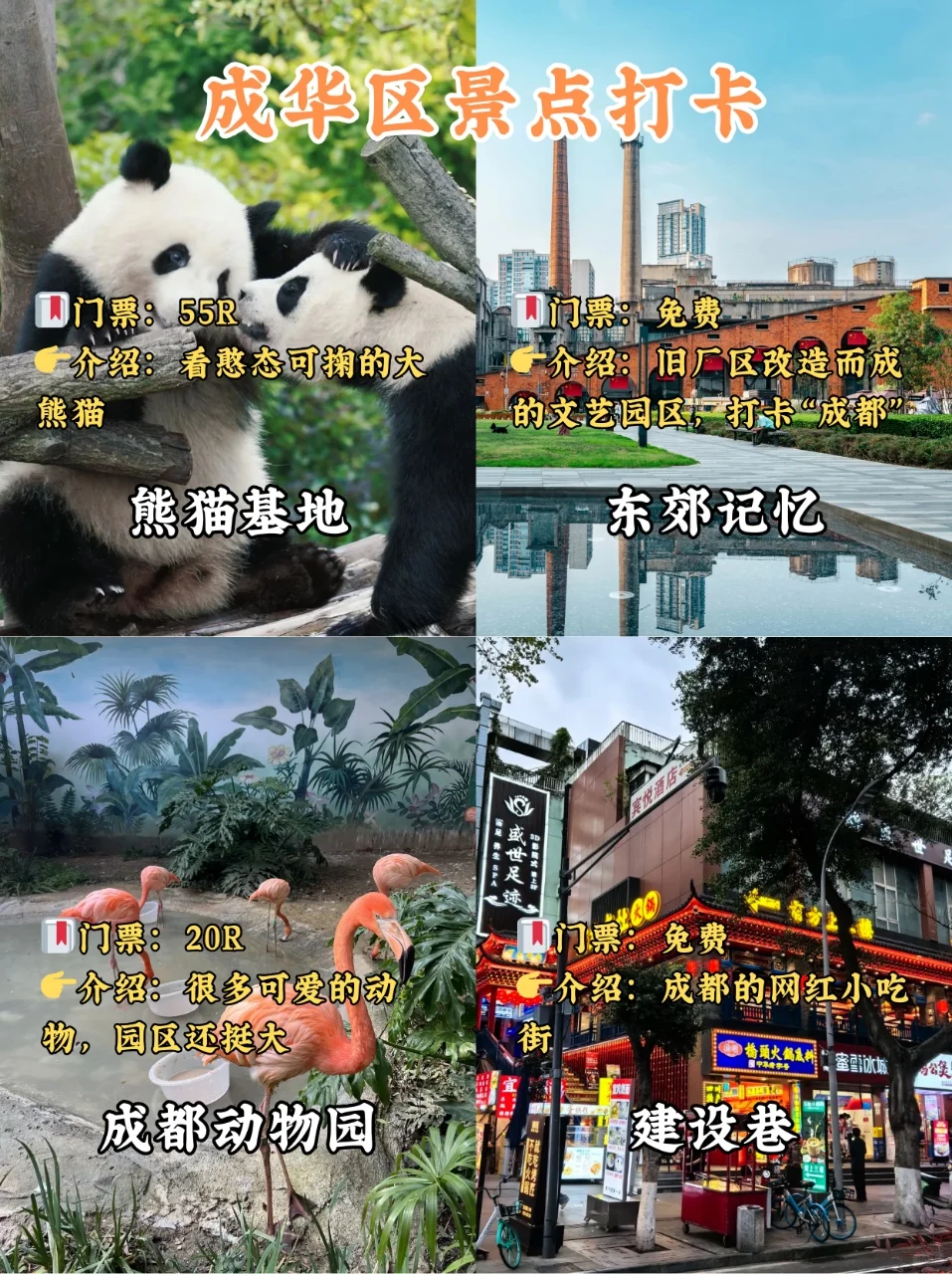 成都各区必打卡🔥hot景点‼都给你整理