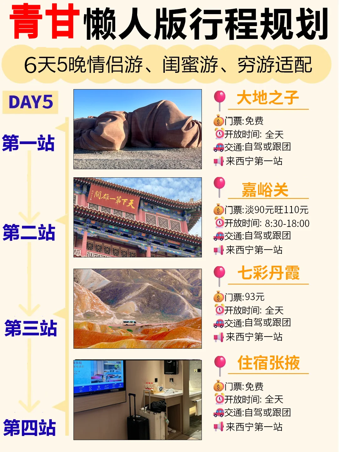 青甘懒人版6天5晚旅游攻略，懒人必看‼️