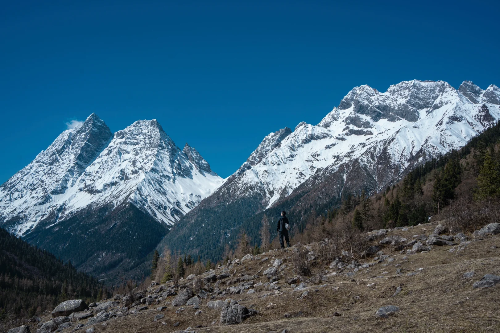 四姑娘山：镜头抓不住的日月同辉