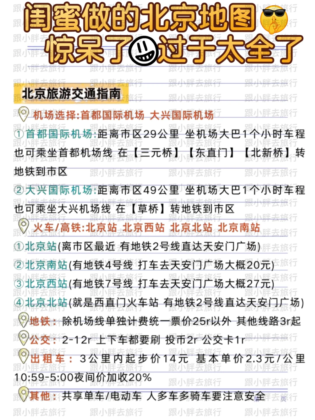 五一北京旅游攻略｜熬夜用心整理游玩顺序‼