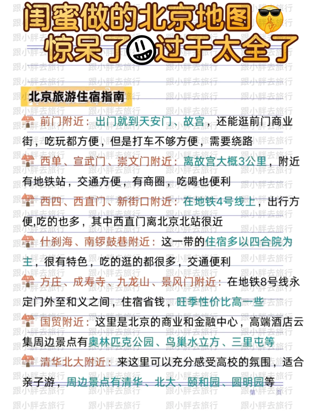 五一北京旅游攻略｜熬夜用心整理游玩顺序‼