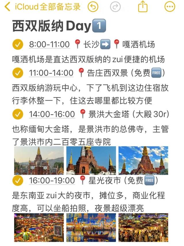 本J人对自己做的西双版纳旅游攻略甚是满意