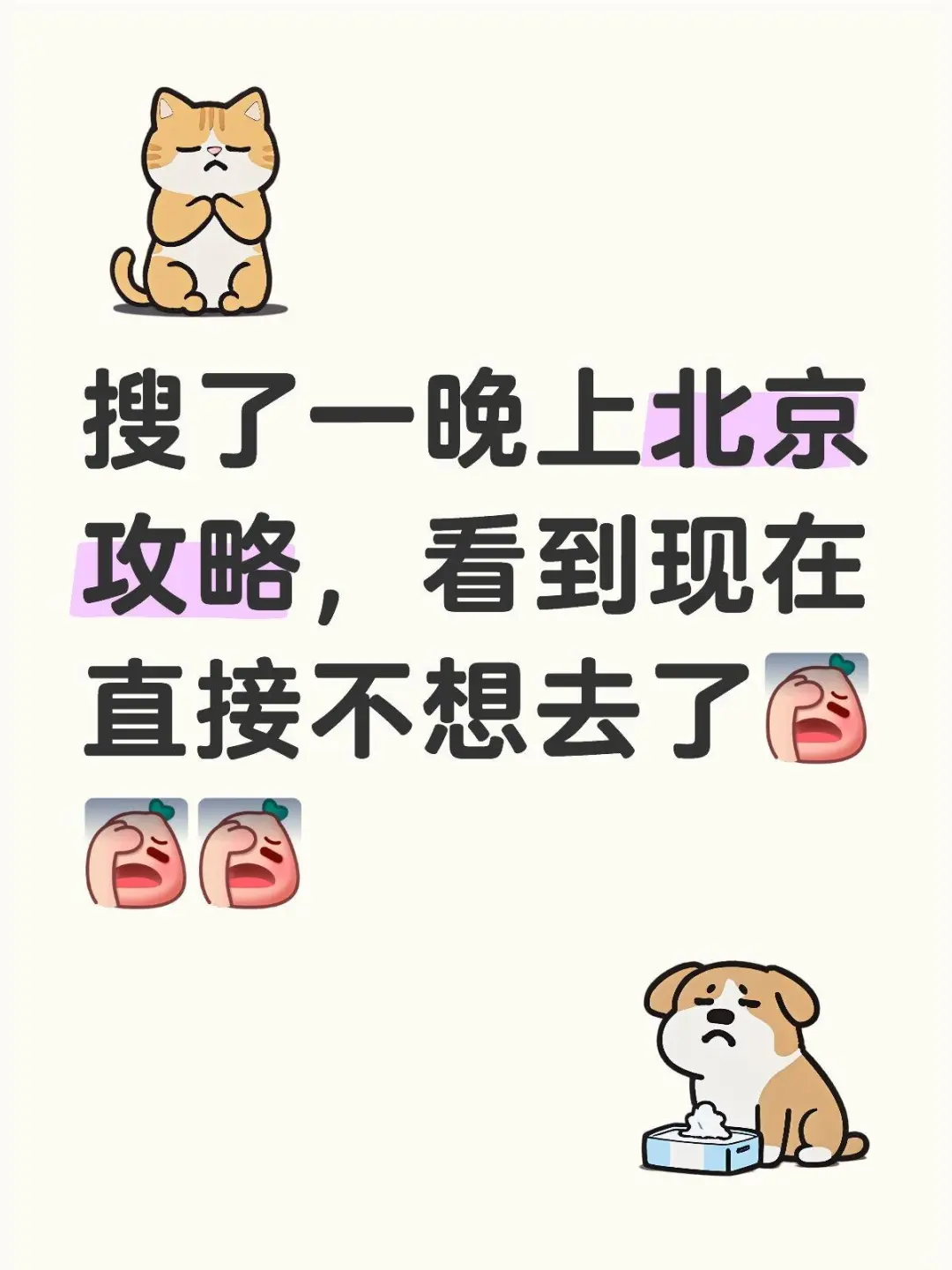 求北京旅游攻略