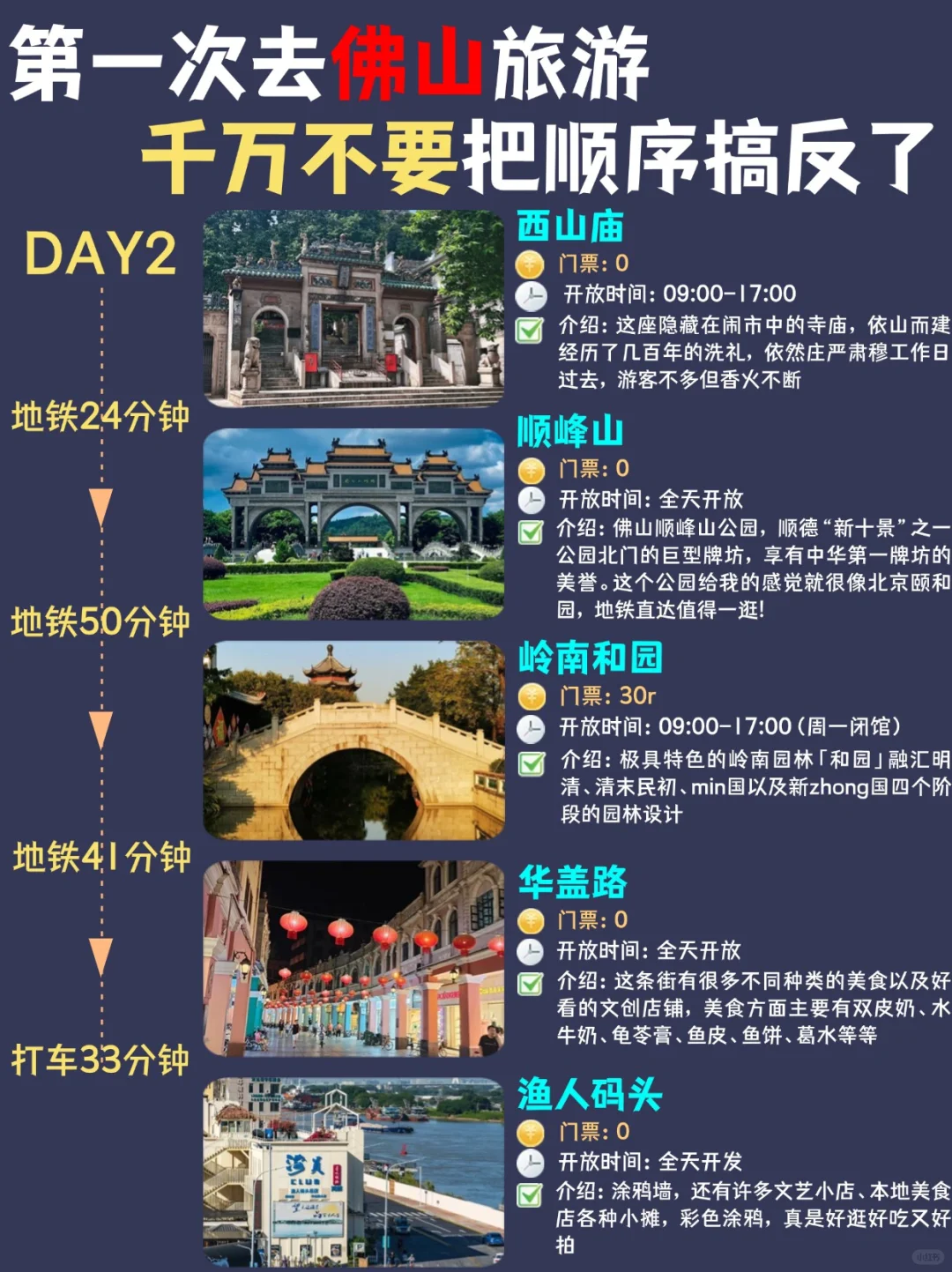 佛山3天2夜旅游攻略来咯！看这一篇就够啦