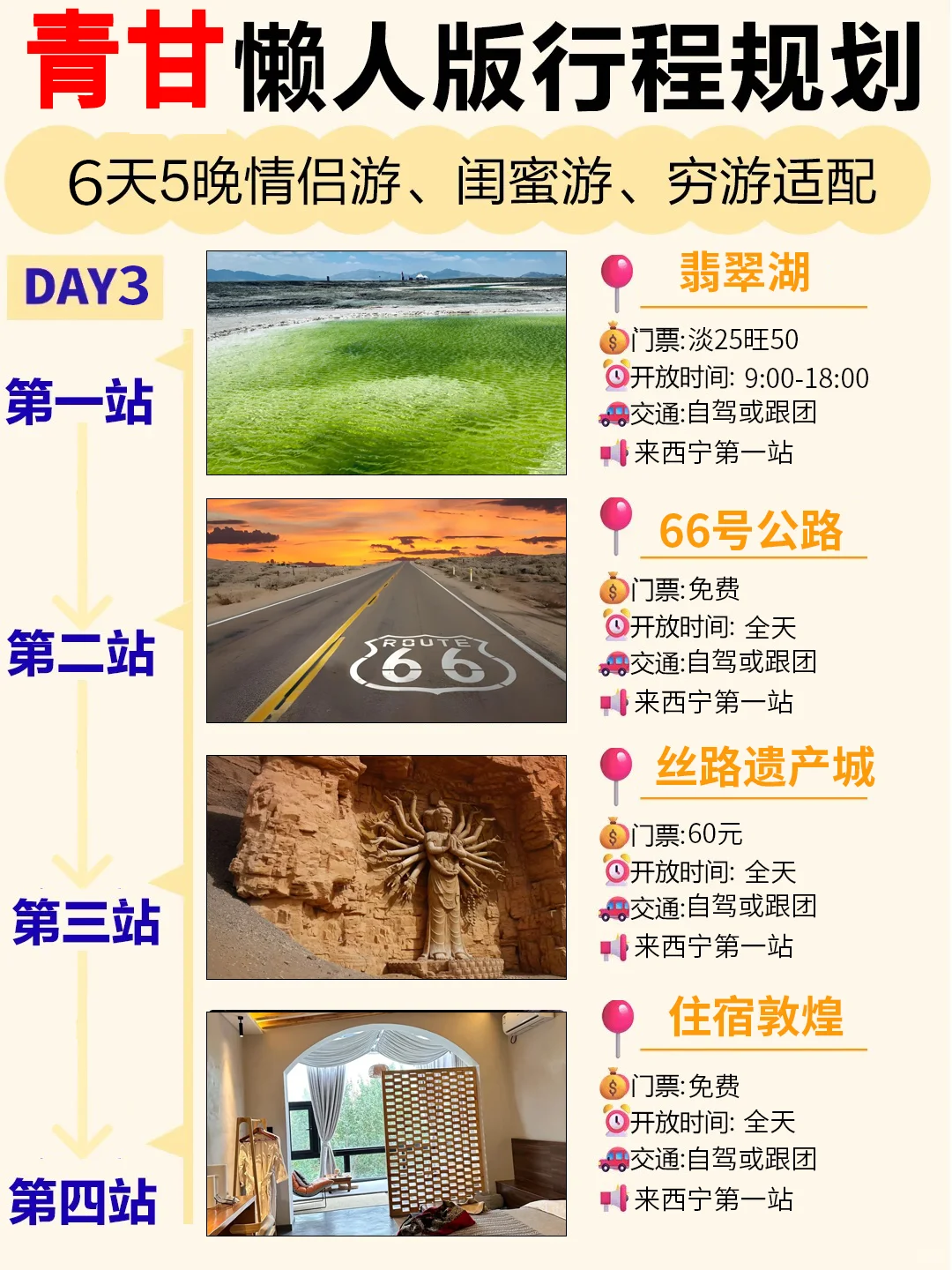 青甘懒人版6天5晚旅游攻略，懒人必看‼️