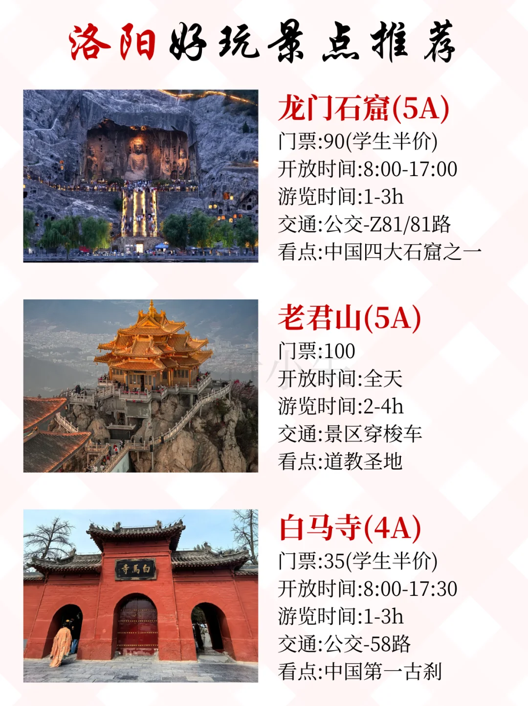 洛阳好玩的景点推荐