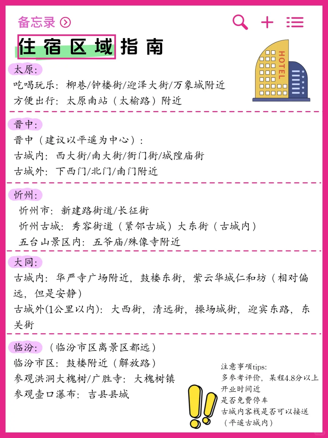 刚从山西回来！掏心窝子的保姆级攻略