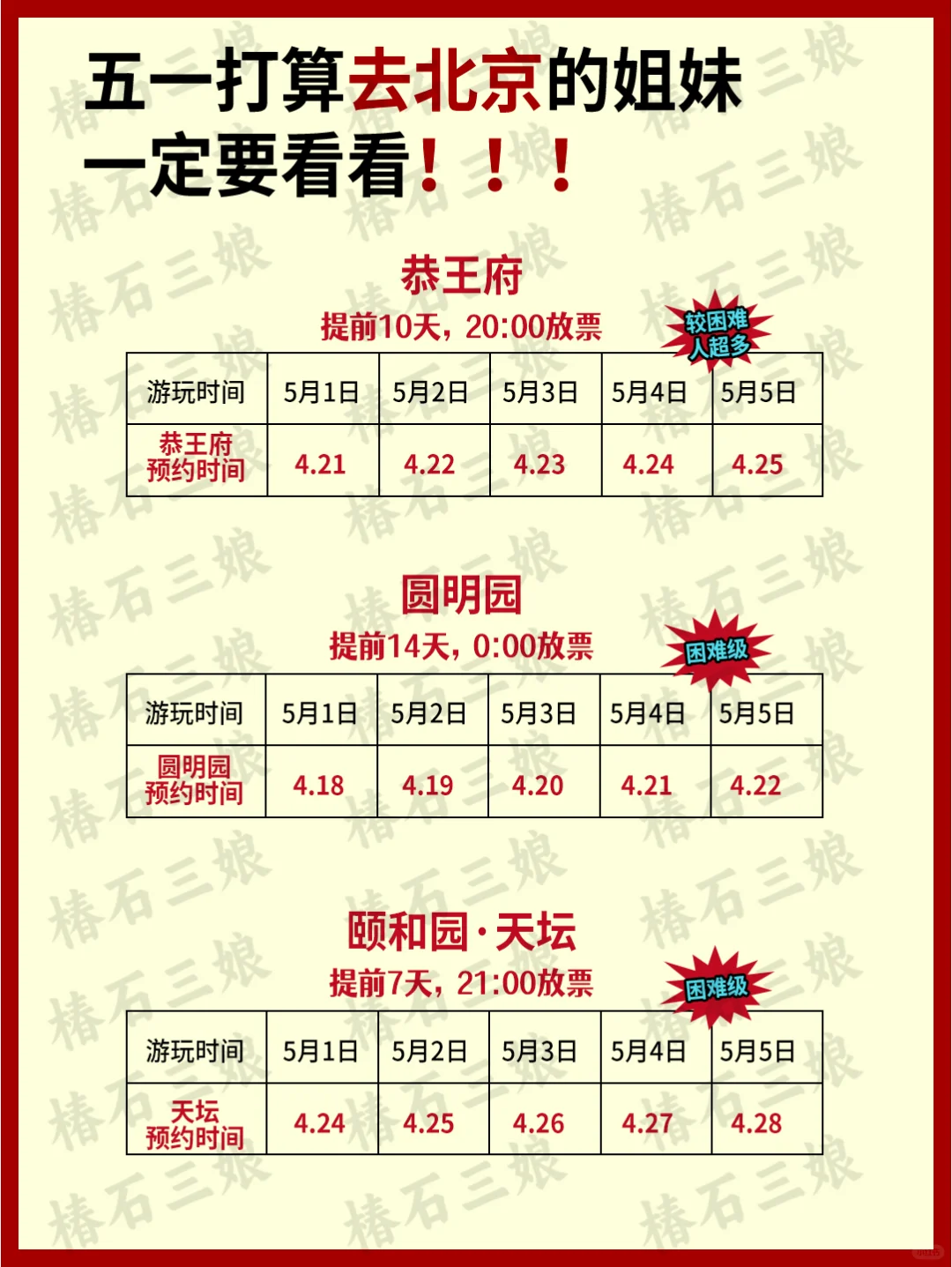 五一北京旅游攻略|景点预约全攻略❤️