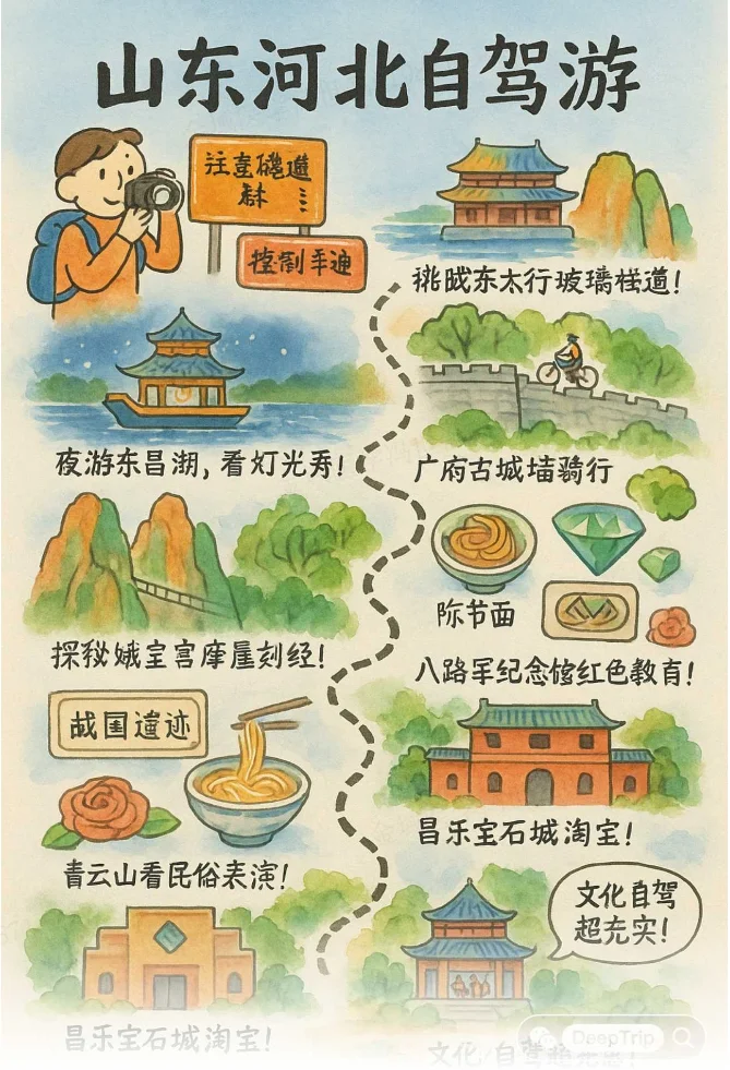 🌟 青岛至山东河北文化自驾五日深度游