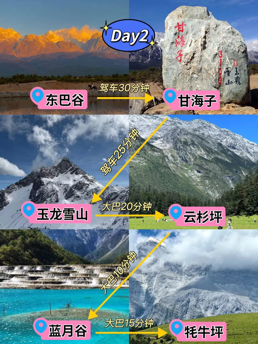 丽江省心旅游攻略📍三天两晚（附详细路线）！！