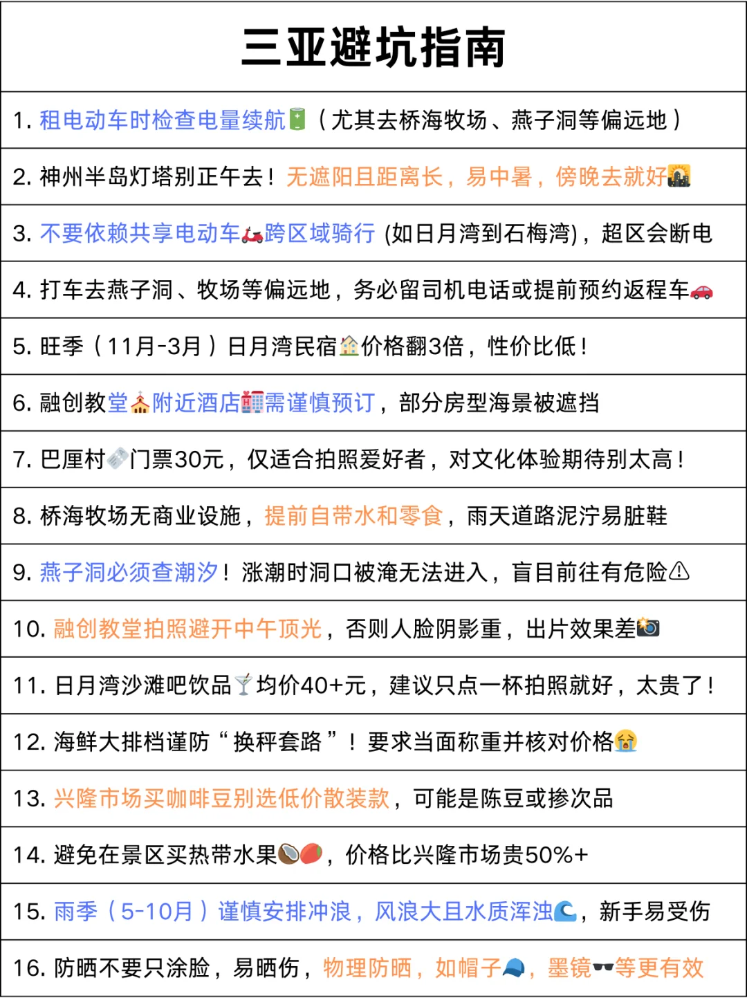 快看！绝不踩坑的万宁三天旅游攻略~