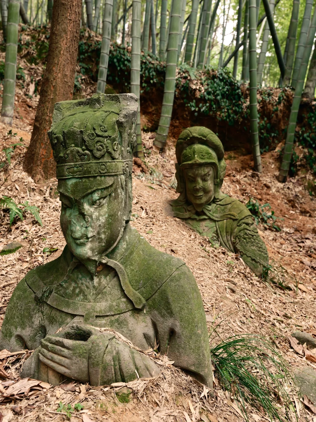 在四明湖深处，误撞了南宋石像生