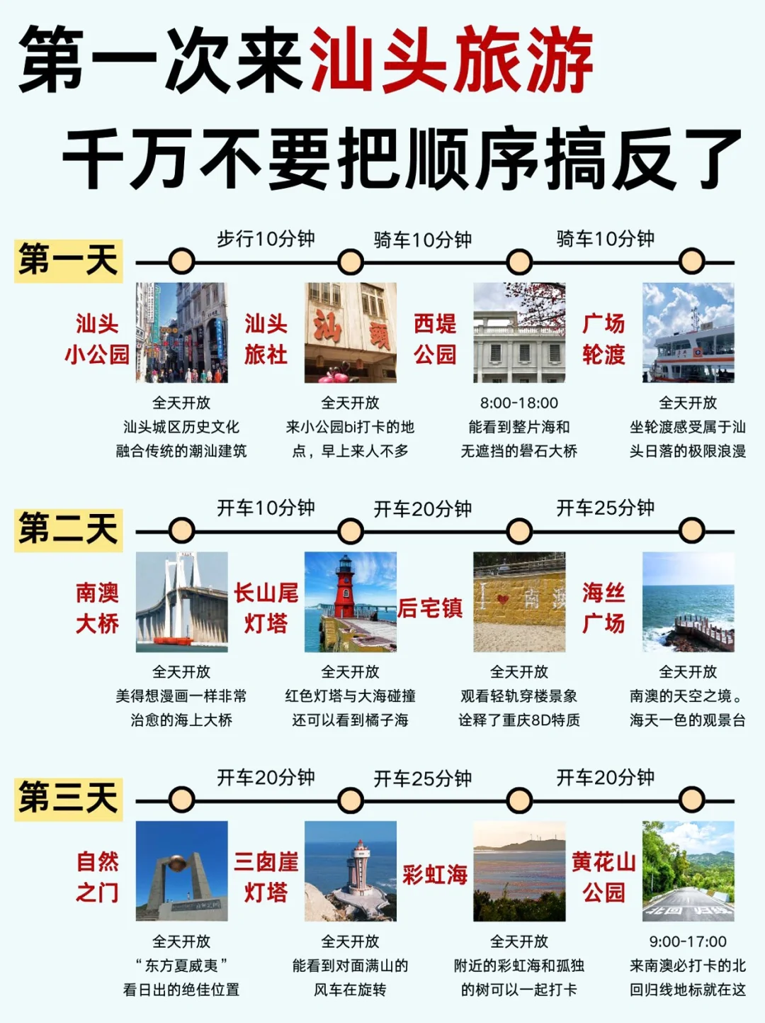 51汕头旅游攻略!!景点大全！