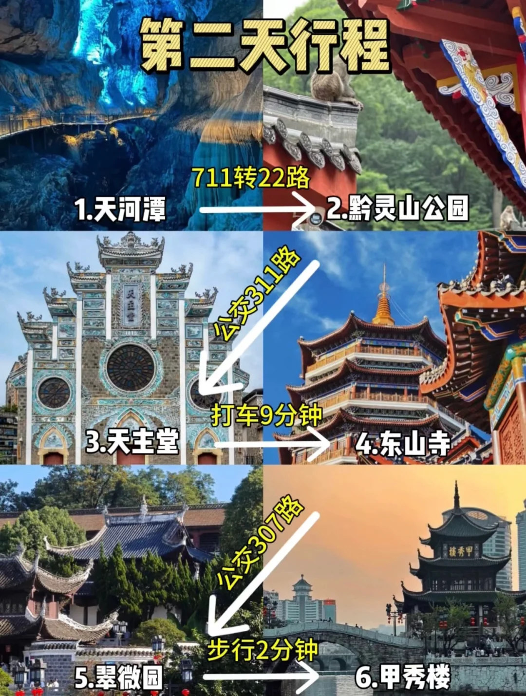 贵阳三日游不耗时不绕路详细攻略！码住❗️❗️