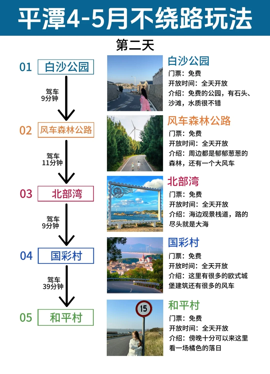 平潭4-5月最新旅游攻略✅全程不绕路