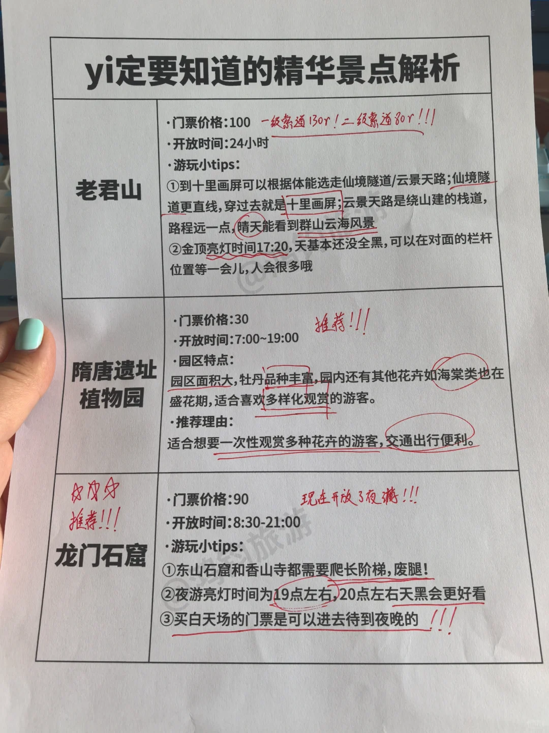谁懂！终于有人把洛阳景点预🈷说清楚了
