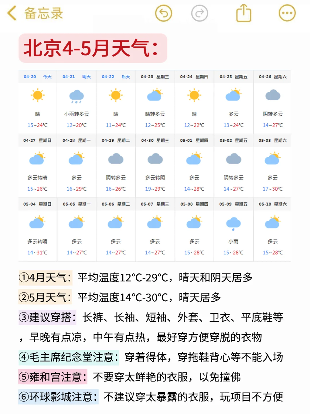 五一来北京旅游注意了，来之前一定要看❗