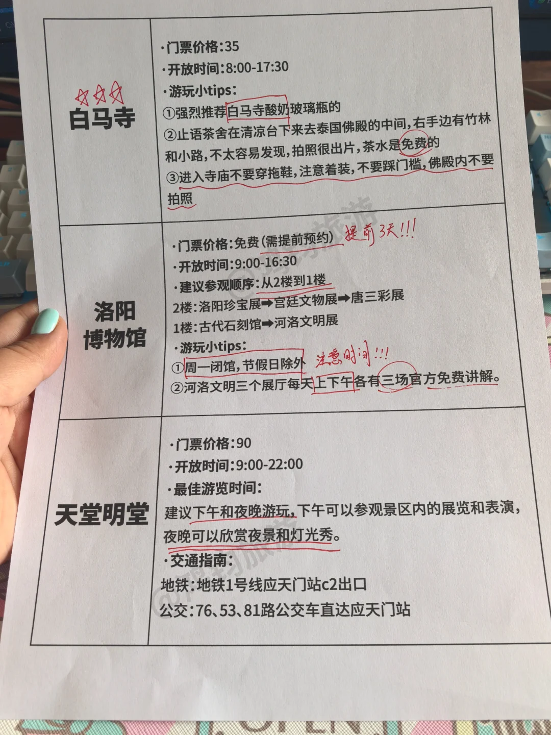 谁懂！终于有人把洛阳景点预🈷说清楚了