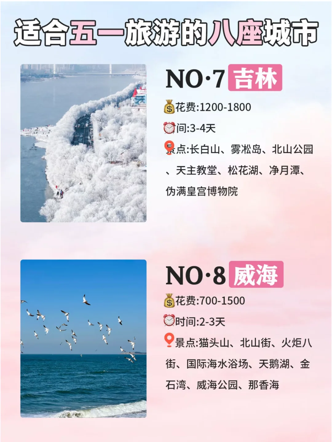 适合五一假期去的八个城市🚄你坐好准备了吗