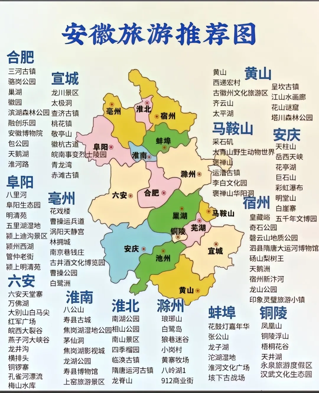 【安徽16市超全保姆级攻略】周末说走就走