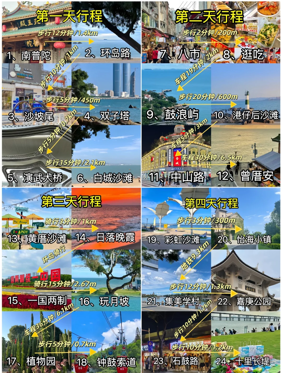 厦门4天3晚旅游 懒人版保姆式景点行程攻略