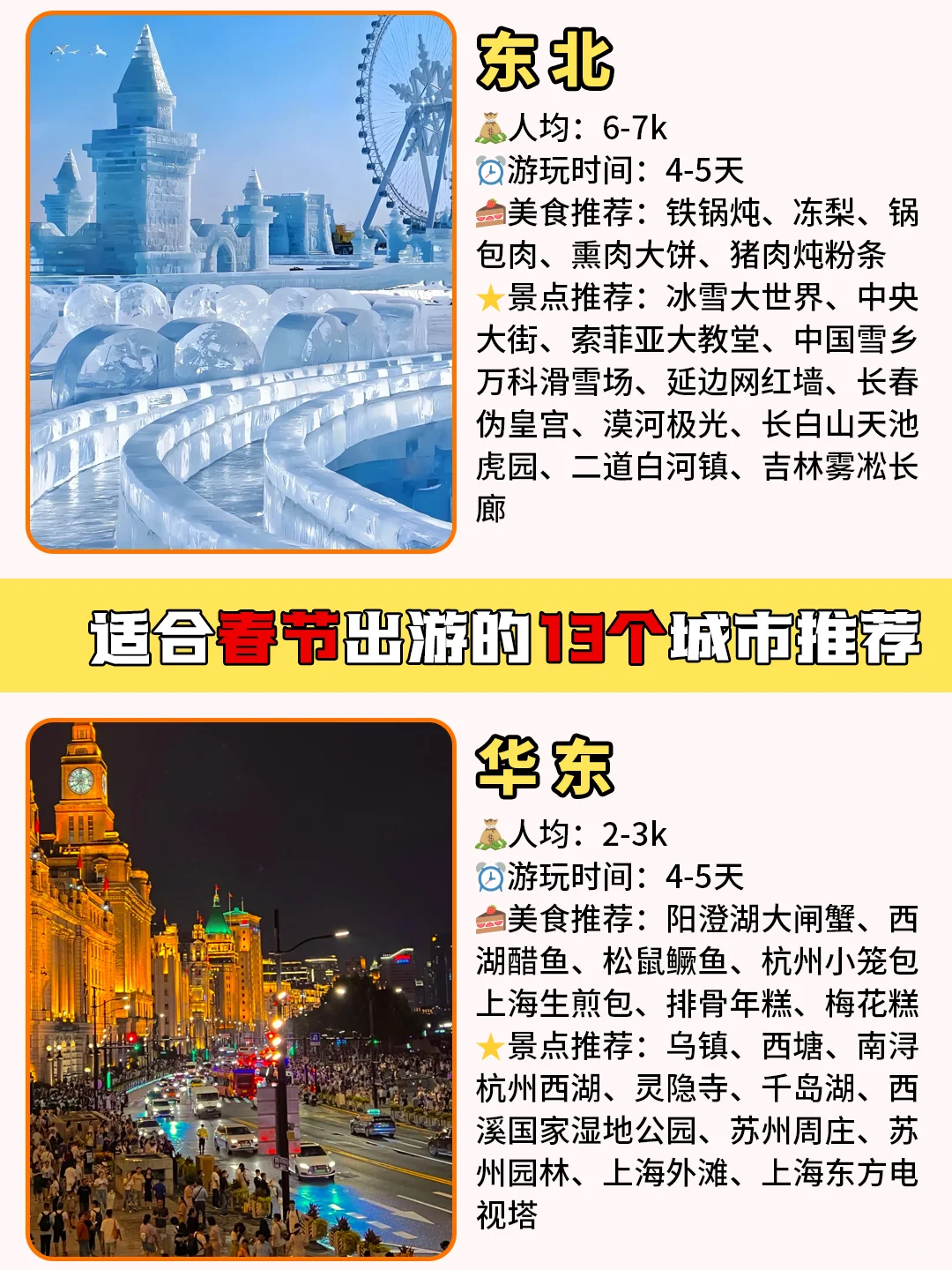 广东出发|春节国内旅游shou选🔥超好玩❗