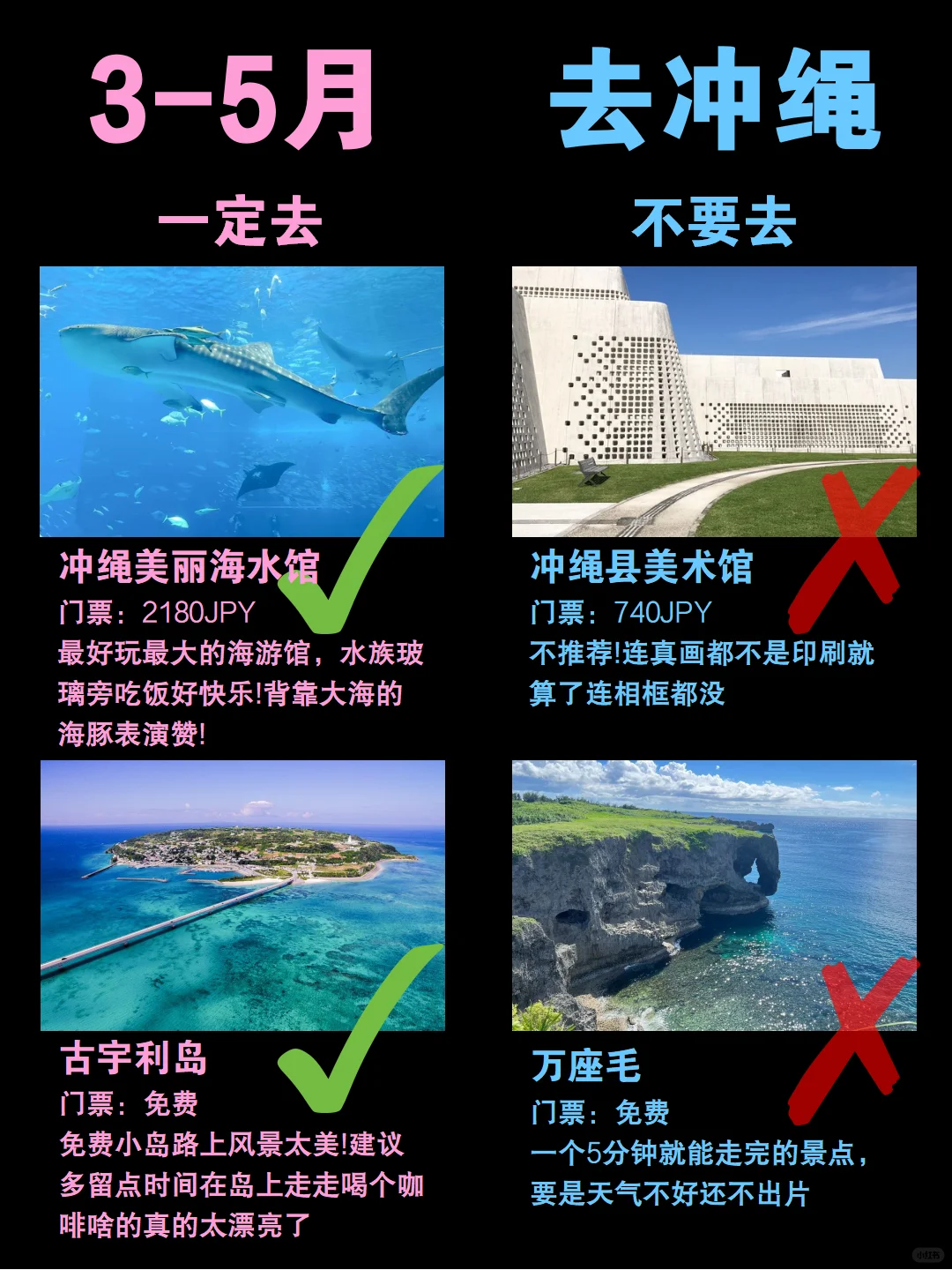 3-5月去冲绳旅游‼姐妹们一定要听劝