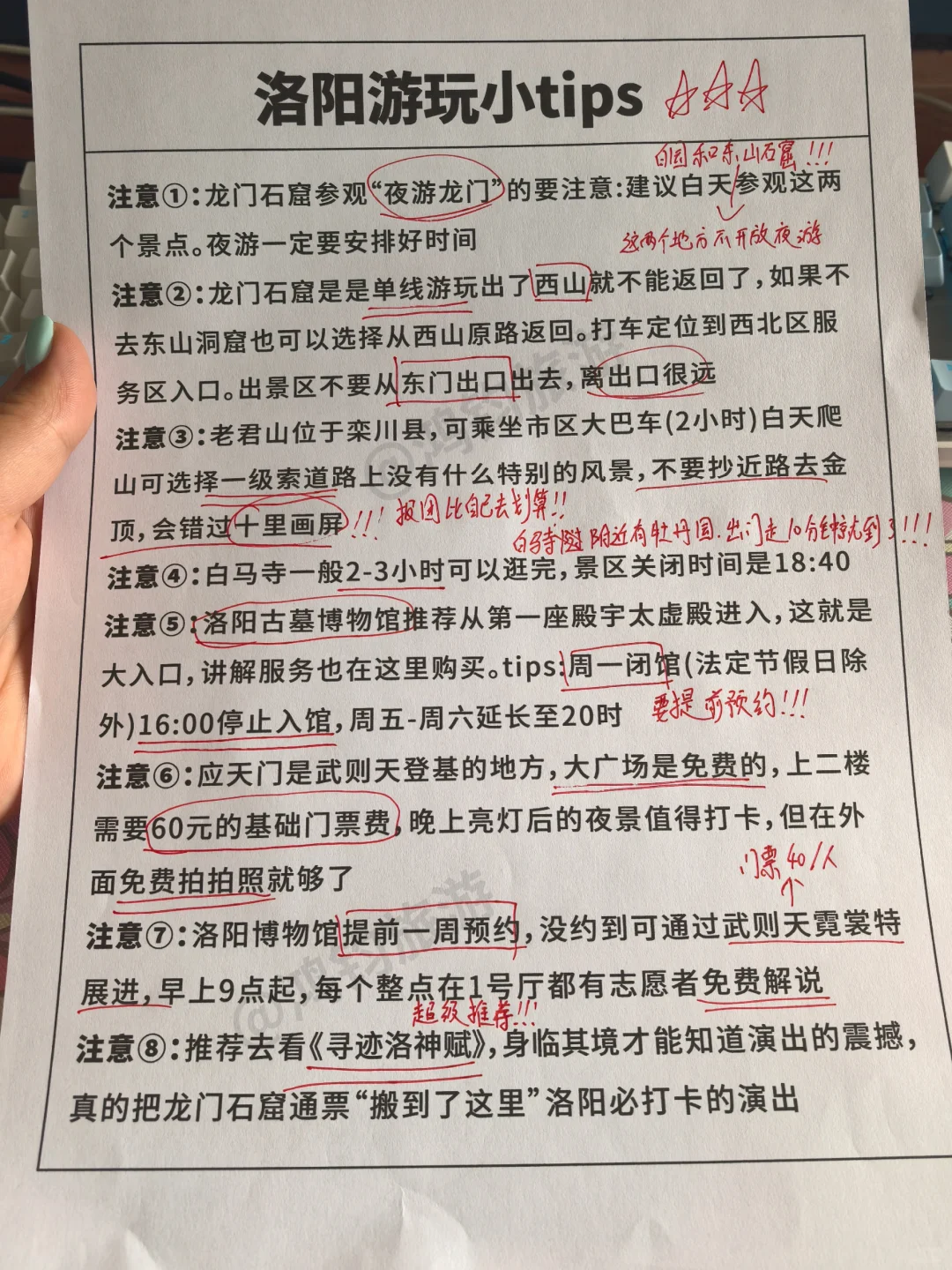 谁懂！终于有人把洛阳景点预🈷说清楚了