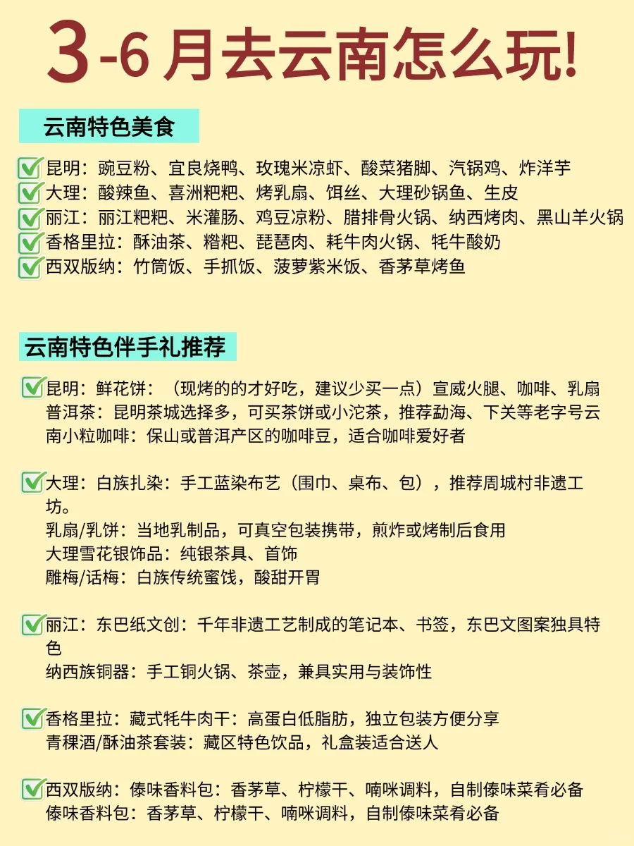 go！！！云南最全旅游攻略来辣