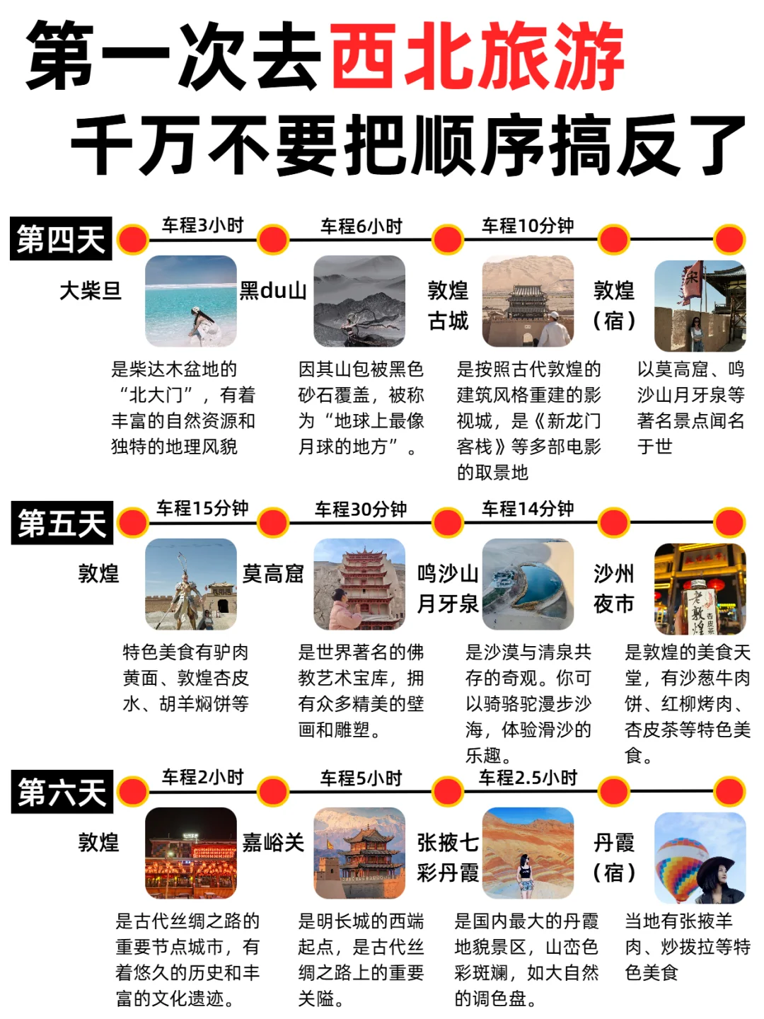 西北旅游一定要按照这个顺序！！