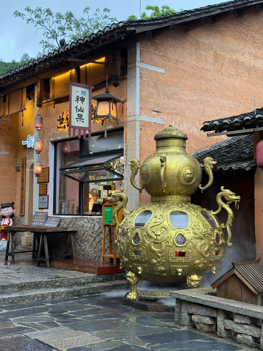 江西上饶望仙谷，夜晚蓝调时刻很美！