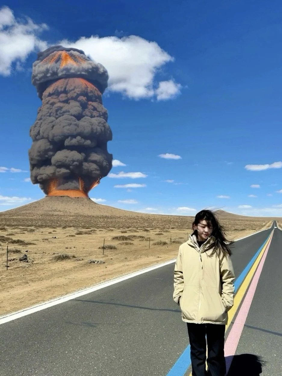 五一避开人挤人❌我选择去火山+沙漠“发疯”🔥