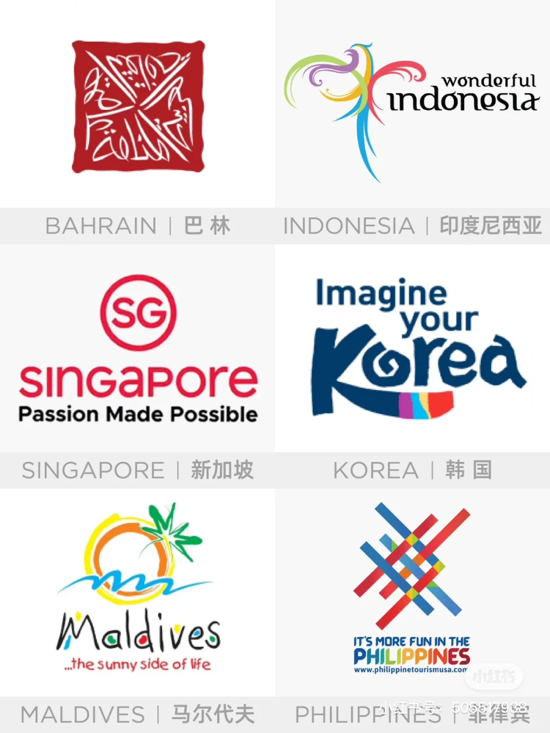 各国的旅游LOGO……