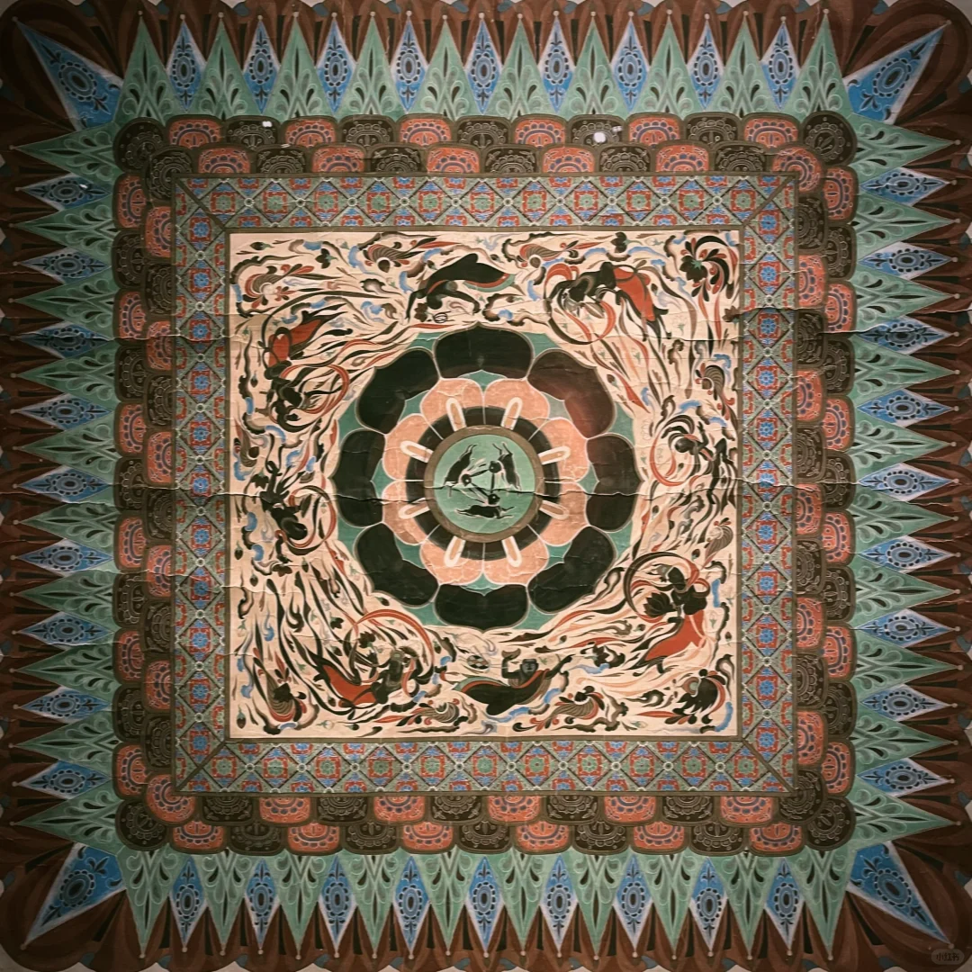 一组个人喜欢的的石窟寺藻井