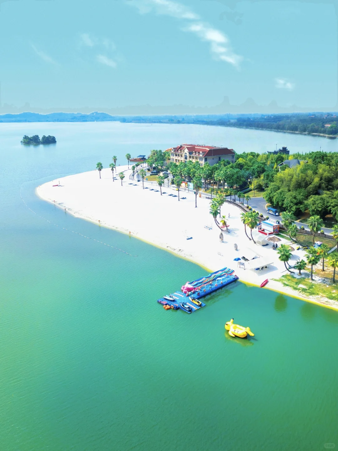 湖北罕见白沙滩🏝所有人都以为我在长滩岛