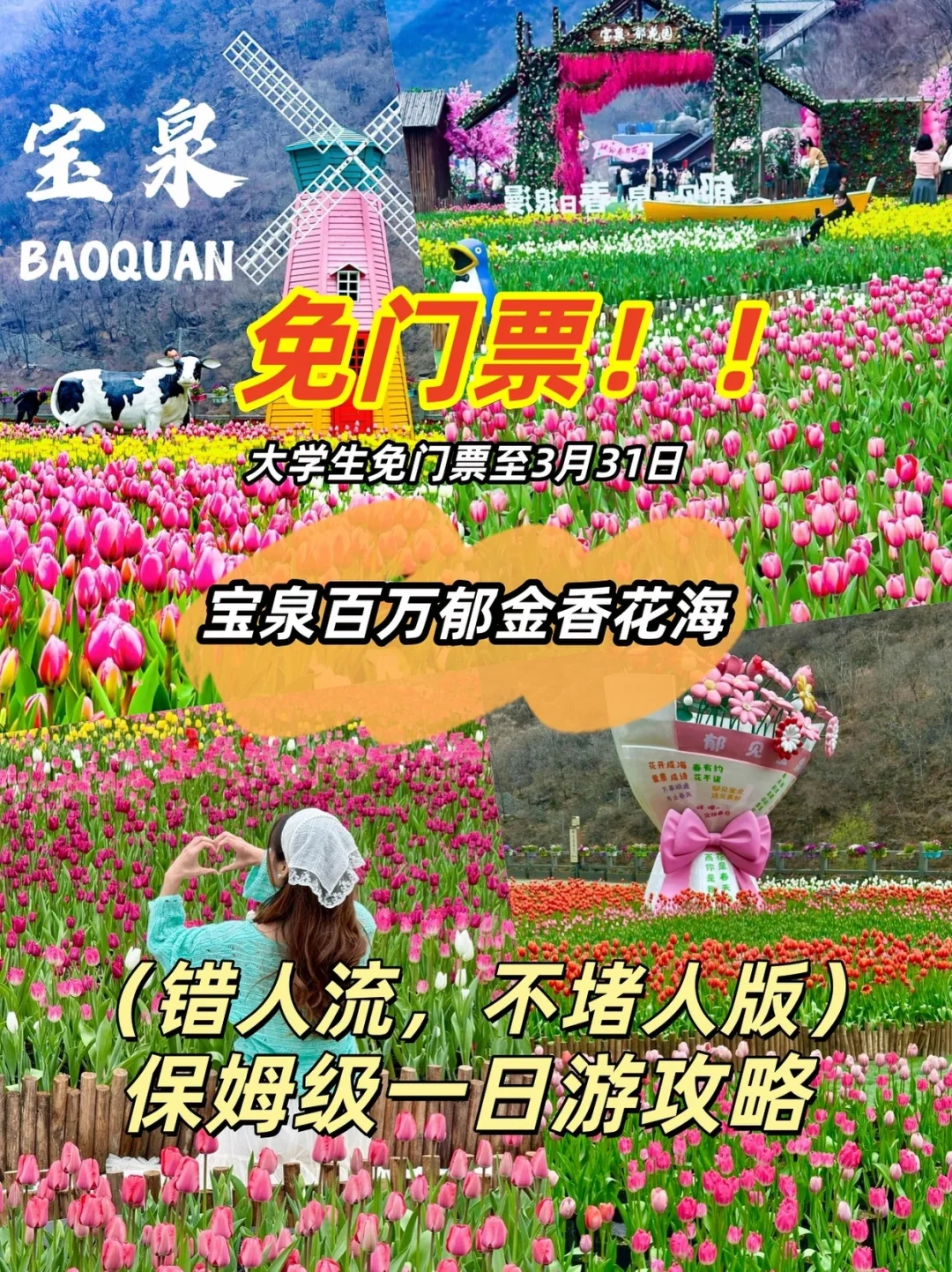 宝泉崖天下大学生免门票‼️