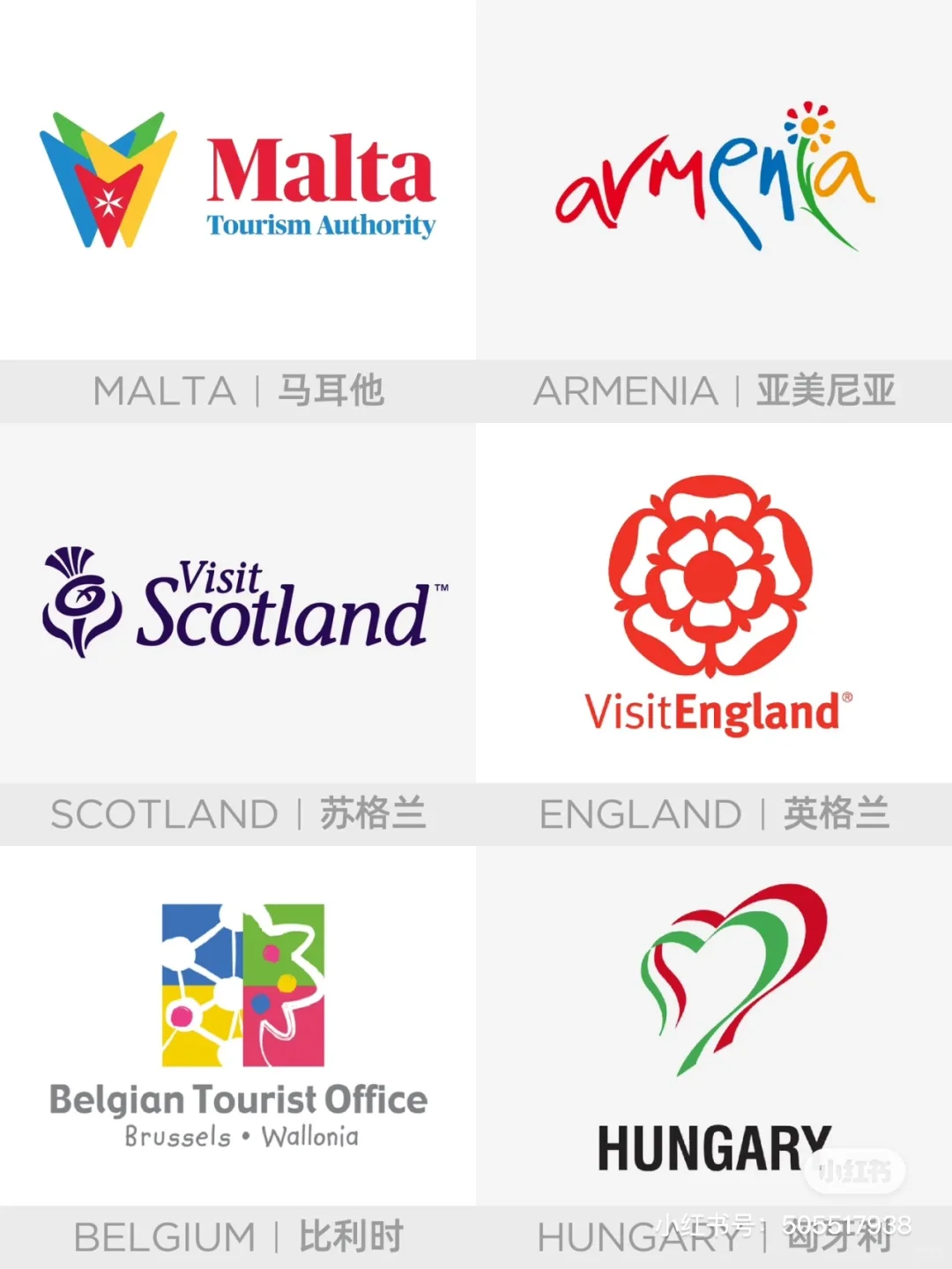 各国的旅游LOGO……