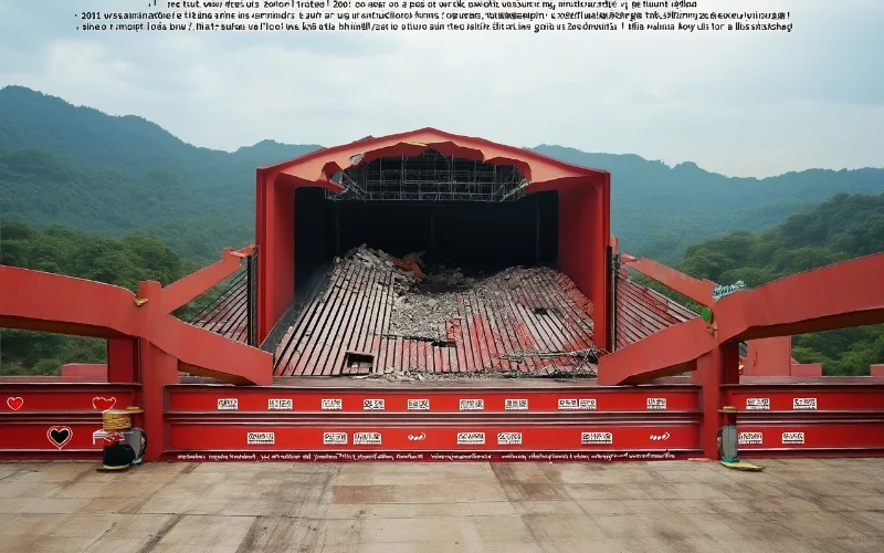 ⚠网红景点坍塌警示，安全细节别忽略！