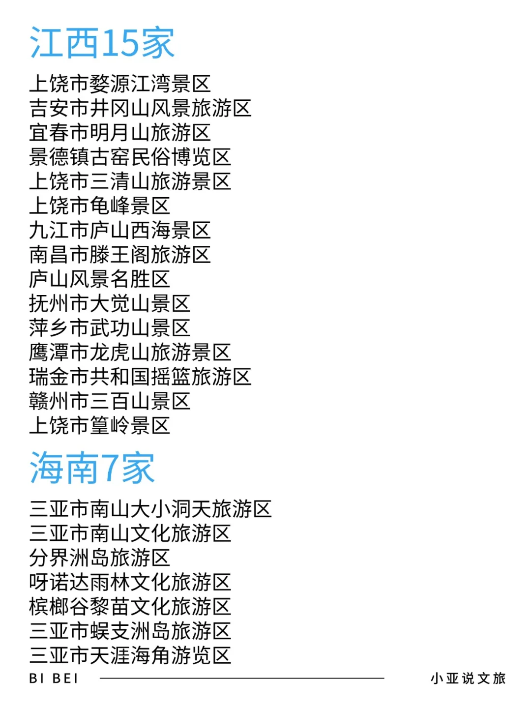 五一出游|全国5A级旅游景区名单